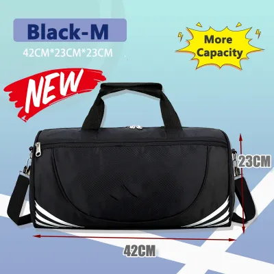 Large Sports Bag Gym Bag Travel Bag Basketball Bag For Men NEW SIZE 19X10 Inch With Shoe Compartment