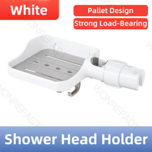 Bathroom With Hooks Shower Head Holder Bar Universal Adjustable Head Bracket Holder Shelf Toilet Rack Accessories 360° Rotation Sprayer Holder