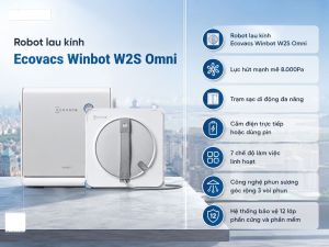 Robot lau kính Ecovacs Winbot W2S Omni