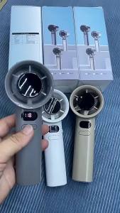 พัดลมมือถือ พัดลมพกพาชาร์จแบตได้  ขนาดเล็ก สามารถปรับได้120 ระดับ ชาร์จUSB 5000mAhFan