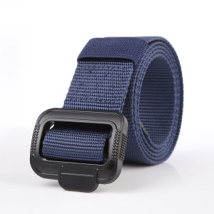 Thắt Lưng Vải Nylon Phong Cách Đơn Giản Cổ Điển Rộng 3.8CM Thắt Lưng Phi Giới Tính Khóa Trơn Bằng Hợp Kim