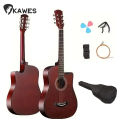 KAWES 38 Inch Acoustic Guitar Beginners Practice Students Guitar  for Beginner with Accessories. 