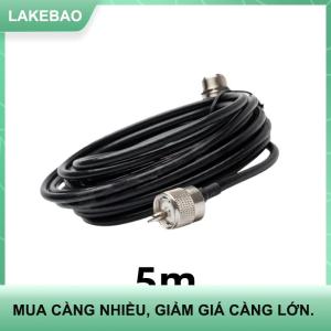 【LAKEBAO】 1 cái 5 Meter mở rộng núi Cable RG58 pl259 UHF để so239 kết nối di động xe đài phát thanh Antenna cho Kenwood Yaesu ICOM cho TM-261