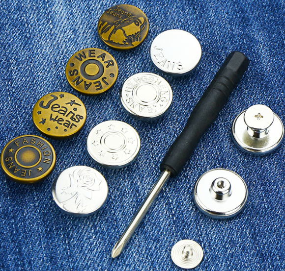 🔥BUY 2 OFF 1%!BUY 3 OFF 2%!!🎉Screw typed sewing-free  adjustable detachable button jeans sewing waist magic button hack Butang Seluar tanpa sewing machine