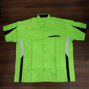 Sale Jual Murah Kemeja Seragam Kerja Bahan Dril Lengan Pendek uk XXXL saja