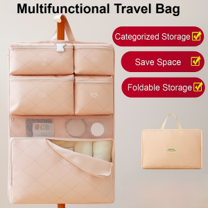 7-In-1 Multifunctional Travel Storage Bag Foldable Waterproof Travel Organizer Bag Large Capacity Dustproof Packing Cubes