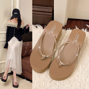 Free Shipping Rhinestone Sandals For Women A Must-Have For Petite Women Featuring Rhinestone Embellishments Thick Soles And A Hidden Platform For Added Height Perfect For Everyday Wear And Going Out