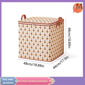 Graceful Large Capacity Clothes Storage Bags Closet Organizers Storage Bins Foldable Storage Toy Containers Box Dust-Proof Moving Bag