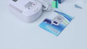 EU/US Plug Gas Detectors Kitchen Security Lpg Alarm Accurate Detection 9V Rechargeable Battery Gas Detector