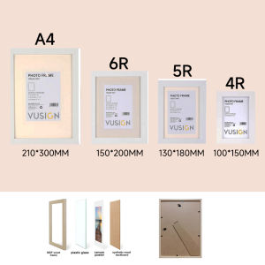 IMUTO Picture frame hanging dual-use business license certificate frame decorative picture hanging wall baby wedding photo 4R/5R/6R/A4 original wood color