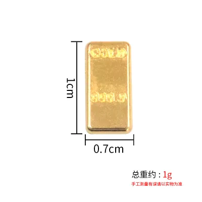 沙金元宝 金色元宝 元寶 Feng Shui Solid Simulated Golden Ingot Yuan Bao Feng Shui 风水 開光招财 聚宝盆 小元宝 摆件