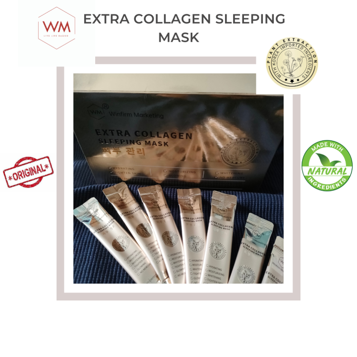 KKM Approved 100 Packet WM EXTRA COLLAGEN Firming SLEEPING MASK kkm-approved-100-packet-wm-extra-collagen-firming-sleeping-mask