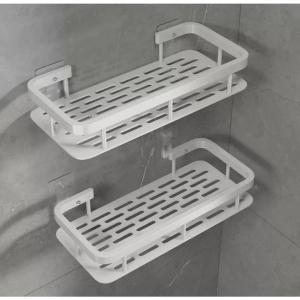 Bathroom Shower Steel Rack 1pc Multipurpose Kitchen Condiment Holder Cosmetic Organizer Storage Shelf Rak