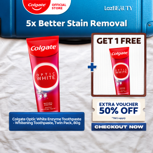 [BUY 1 FREE 1] Colgate Optic White Enzyme Toothpaste 80g x2