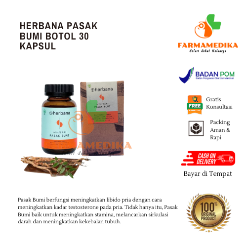 HERBANA PASAK BUMI BOTOL 30 KAPSUL Lazada Indonesia