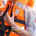 WICKED ไฟกระพริบฉุกเฉิน LED Strobe Light สำหรับเสื้อชูชีพ  ไฟกระพริบความเข้มสูง แตะน้ำเพื่อใช้งาน สำหรับการช่วยเหลือในระยะไกล. 