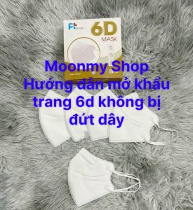 10 cái khẩu trang 6d PT MASK 5 lớp dầy mịn lọc bụi kháng khuẩn