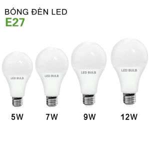 BÓNG LED BÚP TRÒN 5W/ 7W/ 9W/ 12W SÁNG TRẮNG - TIẾT KIỆM ĐIỆN GIA ĐÌNH