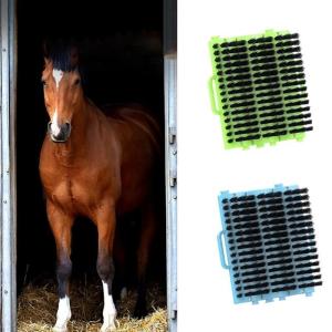 Equestrian Horse Cleaning Brush Cow Hair Massager Livestock Comb Grooming for Cats Dogs and Horses