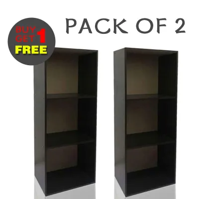 Bewell Book Shelfs Organizer Wooden Display Rack Bookcase Storage Cabinet for Living Room Toys Utility Cabinet Locker