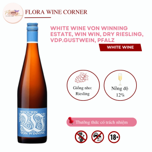 Von Winning Win Win Riesling Trocken Dry White Wine 750ml - Authentic German Wine