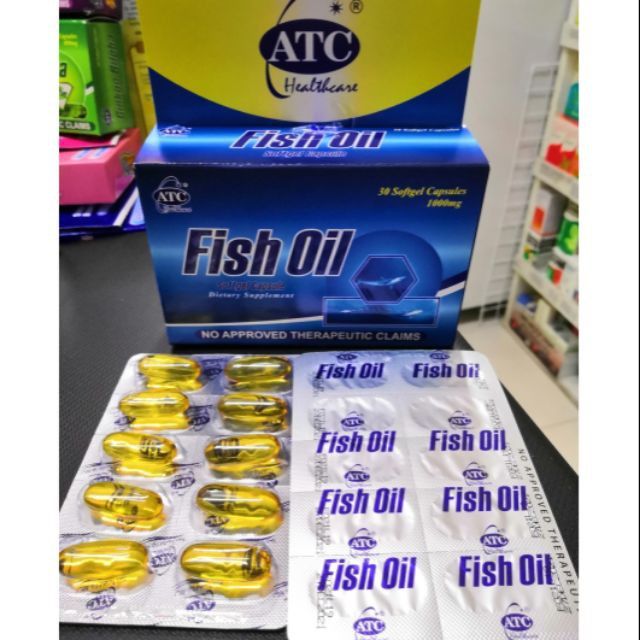 ATC Fish Oil 1000mg Soft gel 1 Capsule Lazada PH