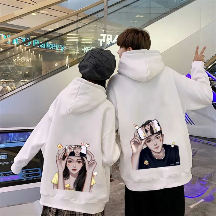 sweater couple pria wanita switer couple cewe cowo couple goals switer couple selfie berdua couple sweater hoodie couple kekinian sweater ulzzang keren Lazada Indonesia