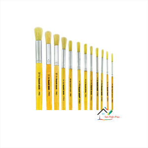 Cọ Vẽ Đầu Tròn Thanh Bình số 1-> 12. Chất liệu lông heo.