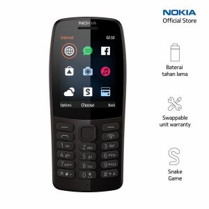 HANDPHONE NOKIA 210 NEW HP NOKIA 210 HITAM