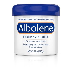 Albolene  Facial Moisturizing Cream and Makeup Remover  Facial Cleanser and Cleaning Cream β- Carotene Fragrance Free Cream 12  Ounce
