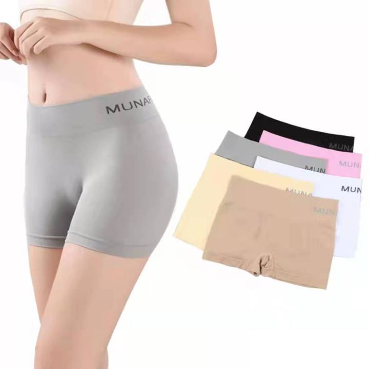 Seamless Shorts for Women Panties Slim Shaper Underwear Ice Silk Boxer  Briefs