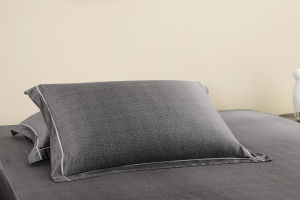Palais Suite TENCEL™ Heather White Lined Pillow Case