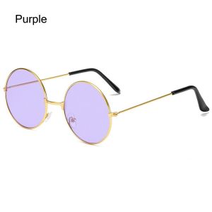 BESTOUR Fashion Disco Party Metal Sunglasses Circle Glasses Eyewear Round Sunglasses