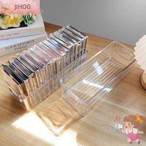 JIHOG Transparent Eyelash Storage Box Makeup Organizer False Eyelashes Glue Pallet Holders Grafting Eyelashes Extension