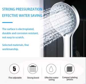 (SG SELLER 🇸🇬) Bathroom Adjustable Shower Head Water Saving 5 Modes SPA Shower