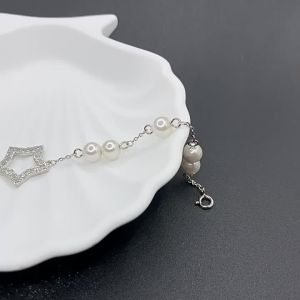 Shijia Fashion High-end Luxury Pearl Bracelet for Women Premium Austrian Crystal Simple Geometric Bracelet Wholesale