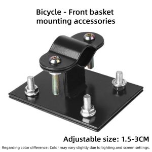Front Mount Bicycle Basket Anti-theft Hard Shell Bike Basket Durable Large Capacity Storage Basket With Lock And Installation Accessory