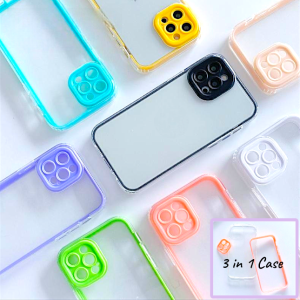 3in1 Luxury anti-fall Phone case for vivo y03 y18 y15a y15s y01 y20 y20i y20s y12a y12s v25 v25e y33s y21 y21t y100 idn