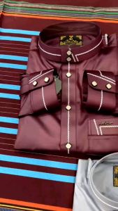 Koko Saudi Manset Baju Muslim Pria Lengan Panjang Desain Terbaru