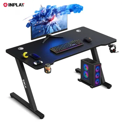 Inplay TK-120A Gaming Desk Carbon Fiber Surface Ergonomic Computer Desk 150KG Support Gaming Table