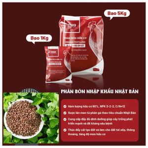 Phân gà Nhật 5kg bón rau màu rau cải Minh Hân Garden