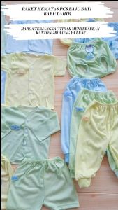 Baju Bayi Baru Lahir Kutung Isi 3 pcs Polos Murah