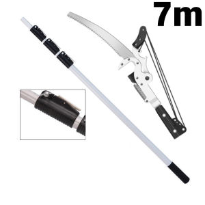 7.5m High Branch Shears Pruning Saw Telescopic Aluminum Rod High branch Scissors Tree Cutter gergaji dahan pokok
