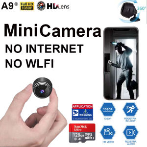 【BUY 1 TAKE 2】Original Genuine A9 Cctv camera connect cellphone 1080P Ultra HD no need internet no need wifi with Night Vision with 360°panoramic Infrared Security Camera Motion Detection HD cctv camera