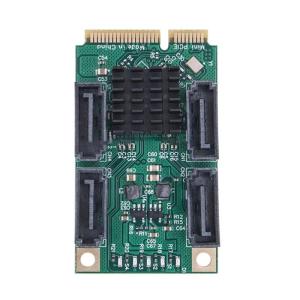 Mini PCIE to Controller Adapter Add 2 or 4 SATA3.0 Ports Upgraded Your Computer Storage Capacity