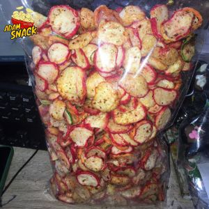KERUPUK SEBLAK KENCUR 220GR DAN 500GR /KERUPUK BANTET RENYAH PEDAS