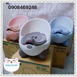 Bô vệ sinh trẻ em Hokori cho bé từ 6 tháng đến 5 tuổi chống trơn trượt có chỗ dựa và khay tiện dụng