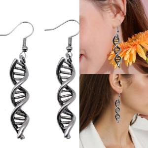 Unique DNA Helix Design Earrings Artistic DNA Spirals Earrings Accent Great For Gifting To Friend Or Personal Use