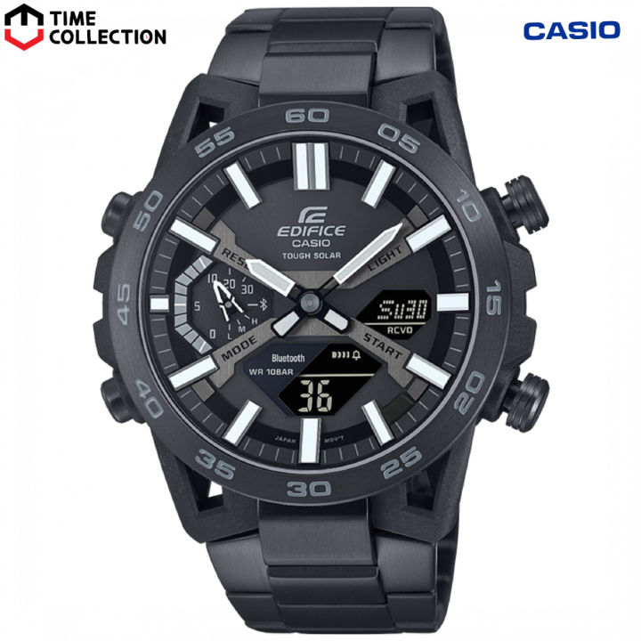 Casio Edifice ECB-2000DC-1B Digital Analog Stainless Steel Strap Solar  Watch For Men
