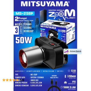 AOKI SENTER KEPALA LED ZOOM AK-3685A 60W Pro 1000 Lumen / CAHAYA SUPER TERANG / JARAK JAUH LASER / AOKI HEAD LAMP